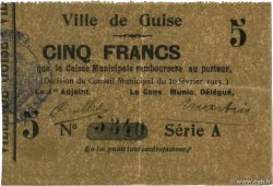 5 Francs FRANCE Regionalismus und verschiedenen  1915 JP.02-1104 fVZ