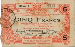 5 Francs FRANCE regionalismo y varios  1917 JP.02-1197 BC+
