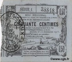 50 Centimes FRANCE regionalismo e varie  1917 JP.02-1202 q.SPL