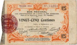 25 Centimes FRANCE regionalism and various  1915 JP.02-1300 VF-