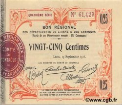 25 Centimes FRANCE Regionalismus und verschiedenen  1915 JP.02-1300 VZ+