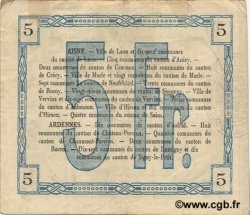 5 Francs FRANCE regionalism and various  1915 JP.02-1303 VF