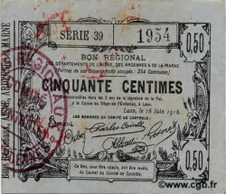 50 Centimes FRANCE régionalisme et divers  1916 JP.02-1308 TTB+