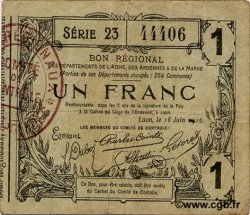 1 Franc FRANCE regionalismo y varios  1916 JP.02-1309 BC