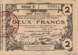 2 Francs FRANCE Regionalismus und verschiedenen  1916 JP.02-1310 fSS