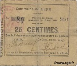 25 Centimes FRANCE regionalism and miscellaneous  1915 JP.02-1332 F