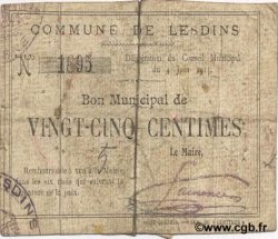 25 Centimes FRANCE régionalisme et divers  1915 JP.02-1344 TB