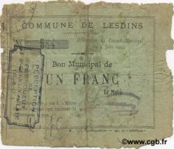 1 Franc FRANCE régionalisme et divers  1915 JP.02-1346 B
