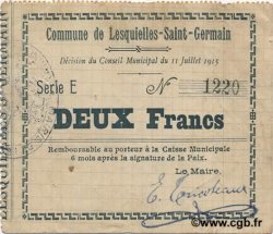 2 Francs FRANCE regionalismo y varios  1915 JP.02-1363 MBC