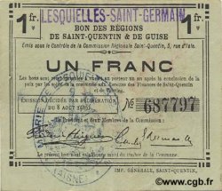 1 Franc FRANCE regionalism and miscellaneous  1916 JP.02-1368.SQG VF