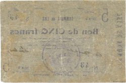 5 Francs FRANCE regionalismo y varios  1915 JP.02-1383 MBC