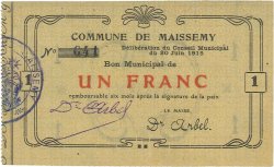1 Franc FRANCE regionalism and various  1915 JP.02-1420 XF