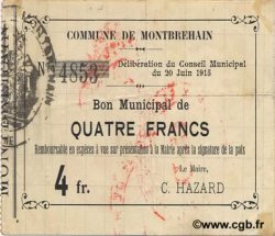 4 Francs FRANCE regionalismo e varie  1915 JP.02-1554 BB