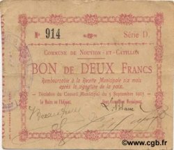 2 Francs FRANCE Regionalismus und verschiedenen  1915 JP.02-1692 SS