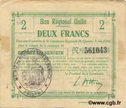 2 Francs FRANCE regionalismo e varie  1916 JP.02-1733v BB