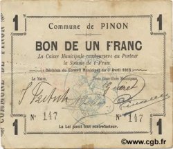 1 Franc FRANCE régionalisme et divers  1915 JP.02-1766