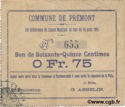 75 Centimes FRANCE regionalismo y varios  1915 JP.02-1807 MBC