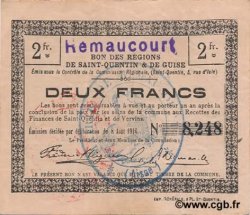 2 Francs FRANCE regionalism and various  1916 JP.02-1909.SQG VF
