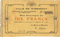 10 Francs FRANCE regionalismo e varie  1915 JP.02-1934 BB