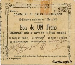 1 Franc FRANCE Regionalismus und verschiedenen  1915 JP.02-1968 S