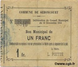 1 Franc FRANCE regionalismo e varie  1914 JP.02-2109 MB