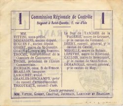 1 Franc FRANCE regionalism and various  1916 JP.02-2174.BRU VF+