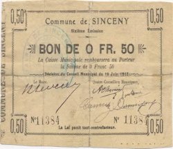 50 Centimes FRANCE régionalisme et divers  1915 JP.02-2187 TB