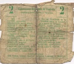 2 Francs FRANCE regionalism and miscellaneous  1916 JP.02-2211.BRU P