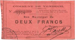2 Francs FRANCE Regionalismus und verschiedenen  1915 JP.02-2367 fSS