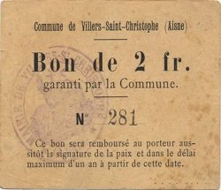 2 Francs FRANCE Regionalismus und verschiedenen  1916 JP.02-2427 SS