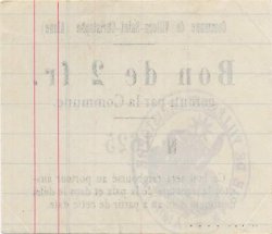 2 Francs FRANCE regionalismo e varie  1916 JP.02-2443 AU