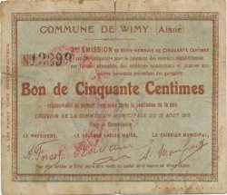 50 Centimes FRANCE Regionalismus und verschiedenen  1915 JP.02-2465 S