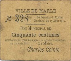 50 Centimes FRANCE regionalismo y varios  1915 JP.02-2650 MBC