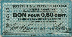 50 Centimes FRANCE régionalisme et divers Viviers 1914 JP.07-10 SUP