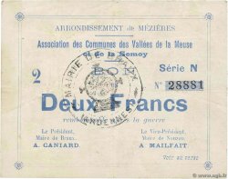 2 Francs FRANCE regionalism and miscellaneous Braux 1915 JP.08-057 VF