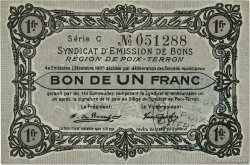 1 Franc FRANCE regionalismo e varie Poix-Terron 1917 JP.08-156 AU