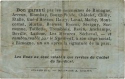 50 Centimes FRANCE regionalismo y varios Rimogne 1917 JP.08-203 BC