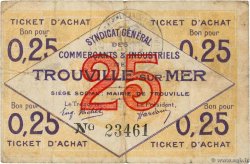 25 Centimes FRANCE regionalism and various Trouville-Sur-Mer 1920 JP.14-09 VF