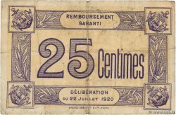 25 Centimes FRANCE regionalismo y varios Trouville-Sur-Mer 1920 JP.14-09 MBC