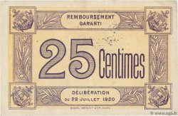 25 Centimes FRANCE régionalisme et divers Trouville-Sur-Mer 1920 JP.14-09 SUP