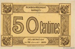 50 Centimes FRANCE regionalism and various Trouville-Sur-Mer 1920 JP.14-10 AU