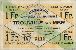 1 Franc FRANCE regionalismo y varios Trouville-Sur-Mer 1920 JP.14-12 MBC