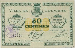 50 Centimes FRANCE régionalisme et divers Louviers 1916 JP.27-22