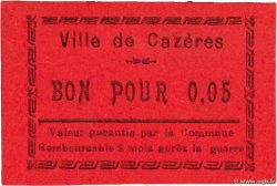 5 Centimes FRANCE regionalism and various Cazeres 1914 JP.31-038 AU