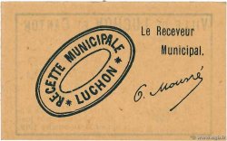 10 Centimes FRANCE regionalismo y varios Luchon 1919 JP.31-095 FDC