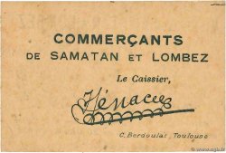 10 Centimes FRANCE regionalism and miscellaneous Samatan & Lombez 1918 JP.32-142 UNC