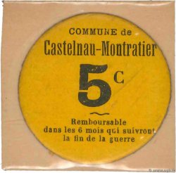 5 Centimes FRANCE Regionalismus und verschiedenen Castelnau-Montratier 1914 JP.46-05 VZ