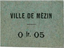 5 Centimes FRANCE régionalisme et divers Mezin 1914 JP.47-196 SPL