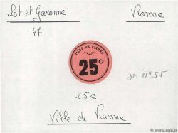 25 Centimes FRANCE regionalism and various Vianne 1914 JP.47-266 XF