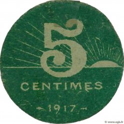 5 Centimes FRANCE Regionalismus und verschiedenen Villeneuve-Sur-Lot 1917 JP.47-271 VZ